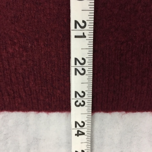 J Crew Sweater Womens XL Quarter Button Collar Burgundy Wine Stretchy Soft Red - Picture 9 of 9